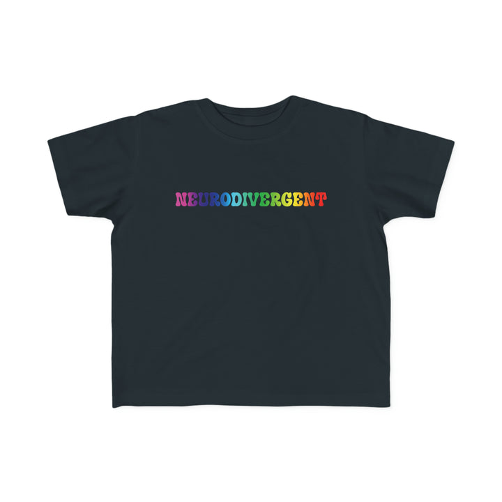 Toddler's Groovy Rainbow Neurodivergent Tee