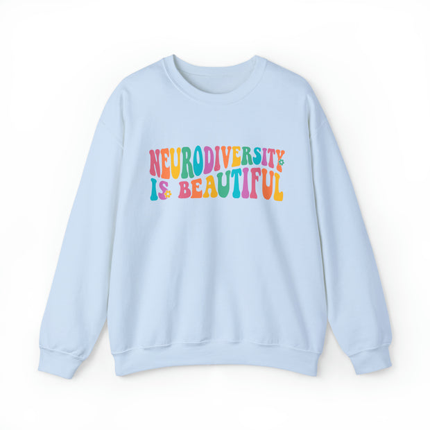 Neurodiversity is Beautiful Groovy Sweatshirt