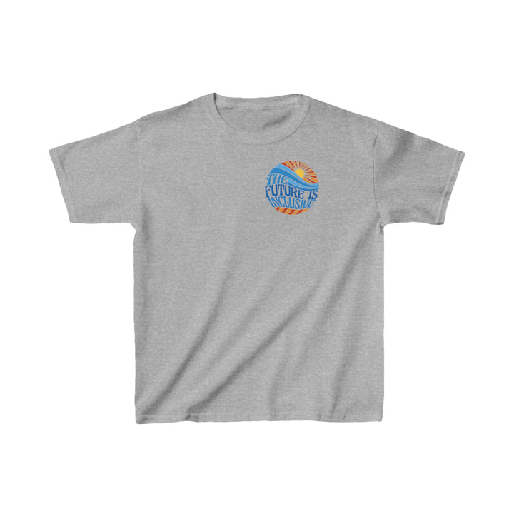 Kids The Future Is Inclusive Groovy Sun Tee