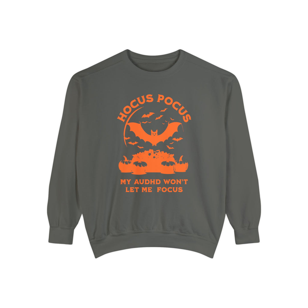 Adult Hocus Pocus My AuDHD Wont Let Me Focus Comfort Colors Sweatshirt