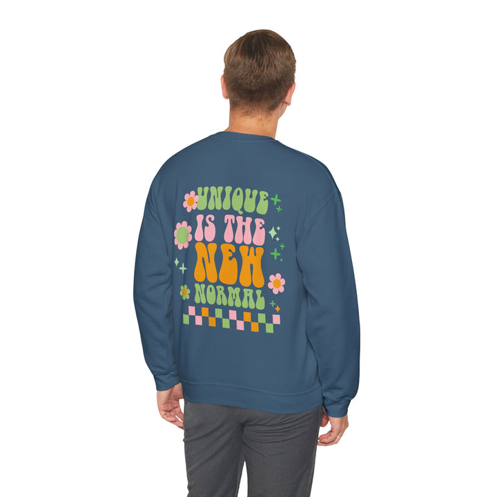 Adult Unique is the New Normal Front and Back Sweatshirt