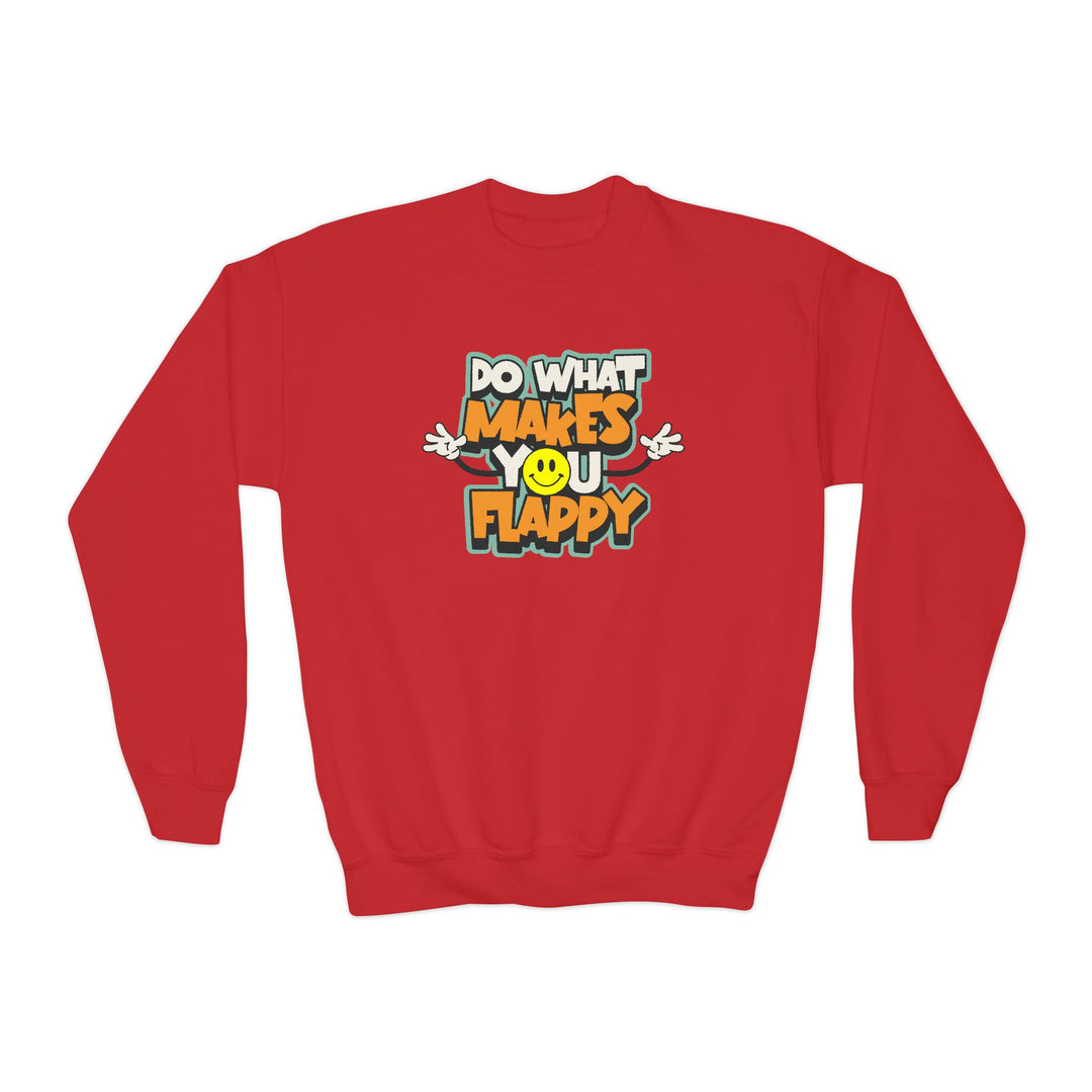 Kids Do What Makes You Flappy Smiley Arms Sweatshirt