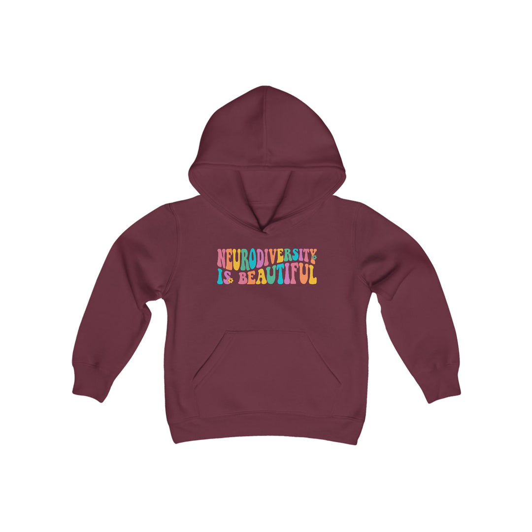 Kids Neurodiversity is Beautiful Groovy Hoodie Sweatshirt