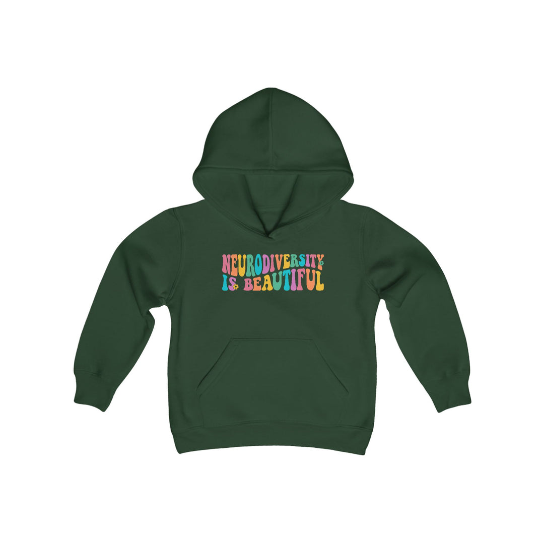 Kids Neurodiversity is Beautiful Groovy Hoodie Sweatshirt