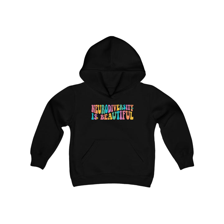 Kids Neurodiversity is Beautiful Groovy Hoodie Sweatshirt