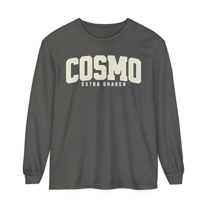 Cosmo Extra Shaken Garment-dyed Long Sleeve T-Shirt