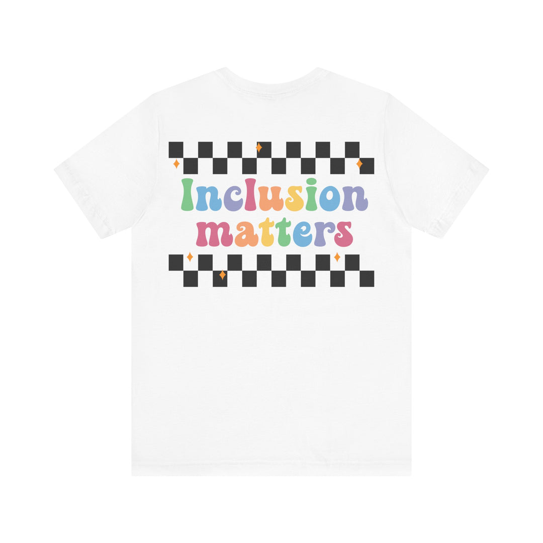 Adult Inclusion Matter Checkerboard Front and Back Tee