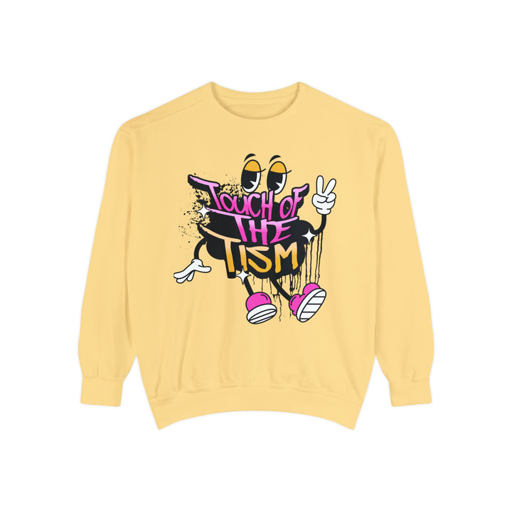 Adult Touch of the Tism Graffiti  Comfort Colors Sweatshirt