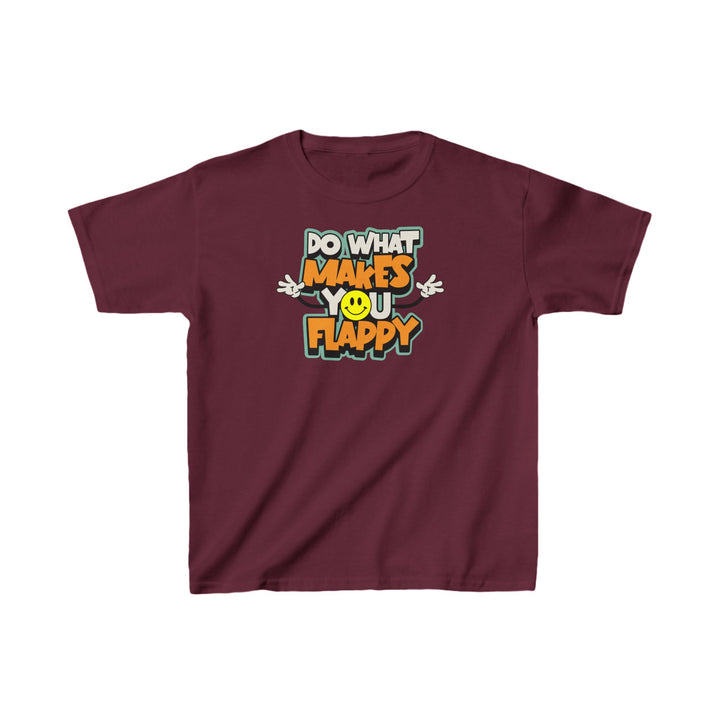 Kids Do What Makes You Flappy Smiley Arms Tee