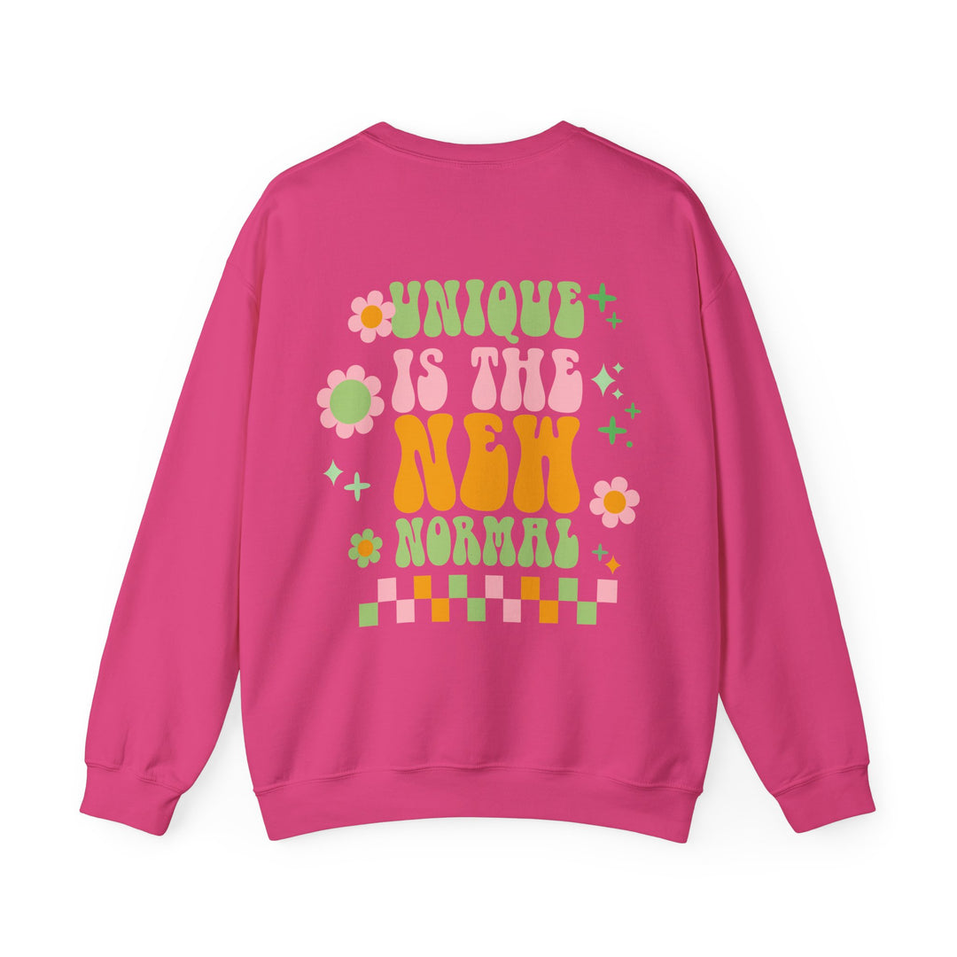 Adult Unique is the New Normal Front and Back Sweatshirt