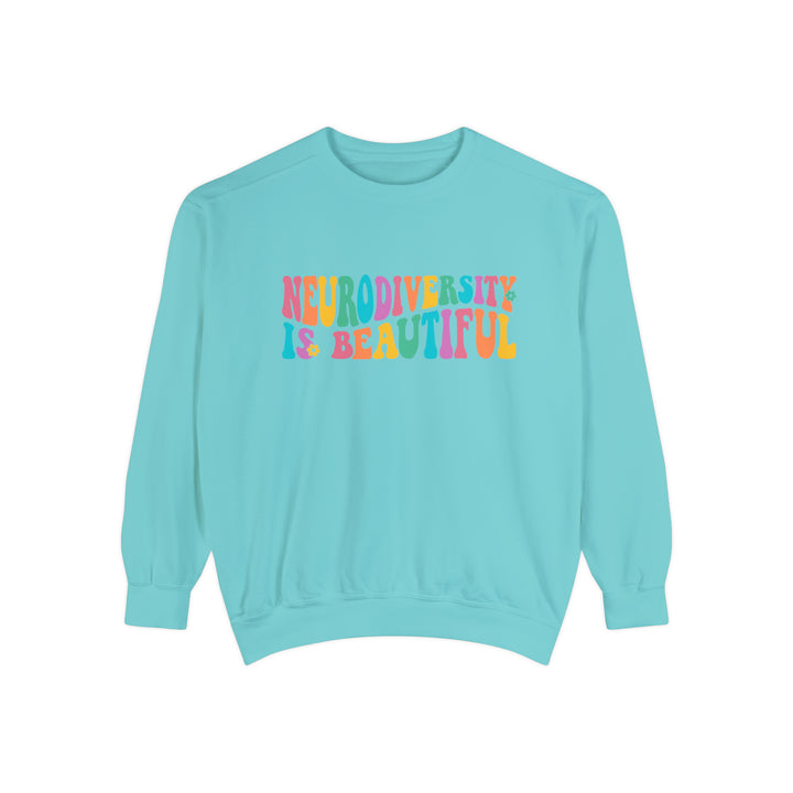 Comfort Colors Neurodiversity is Beautiful Groovy Sweatshirt