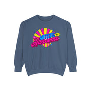 Adult Autistic and Awesome Comfort Colors Sweatshirt