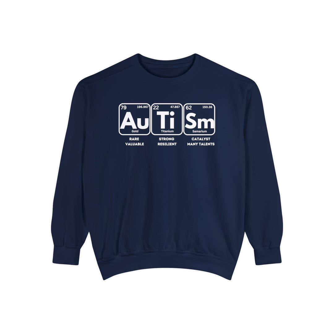 Adult Autism Elements Comfort Colors Sweatshirt