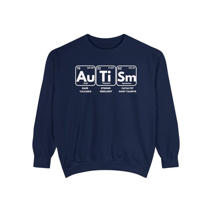 Adult Autism Elements Comfort Colors Sweatshirt