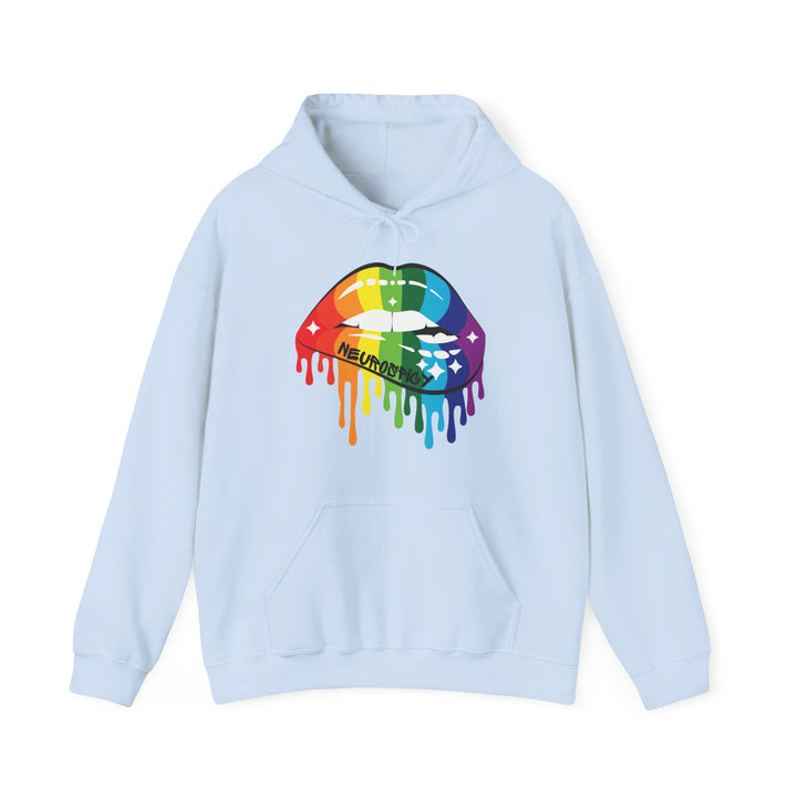 Neurospicy Rainbow Lips Hoodie