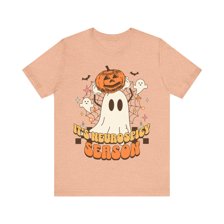 Adult Its Neurospicy Season Ghost and Pumpkin Tee