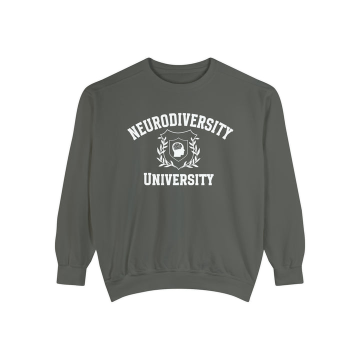 Adult Comfort Colors Neurodiversity University Beautiful Mind  Sweatshirt