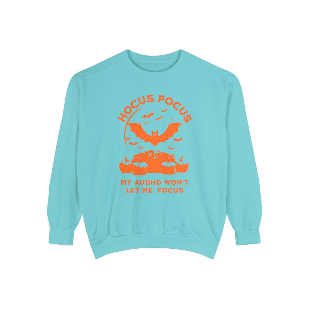 Adult Hocus Pocus My AuDHD Wont Let Me Focus Comfort Colors Sweatshirt