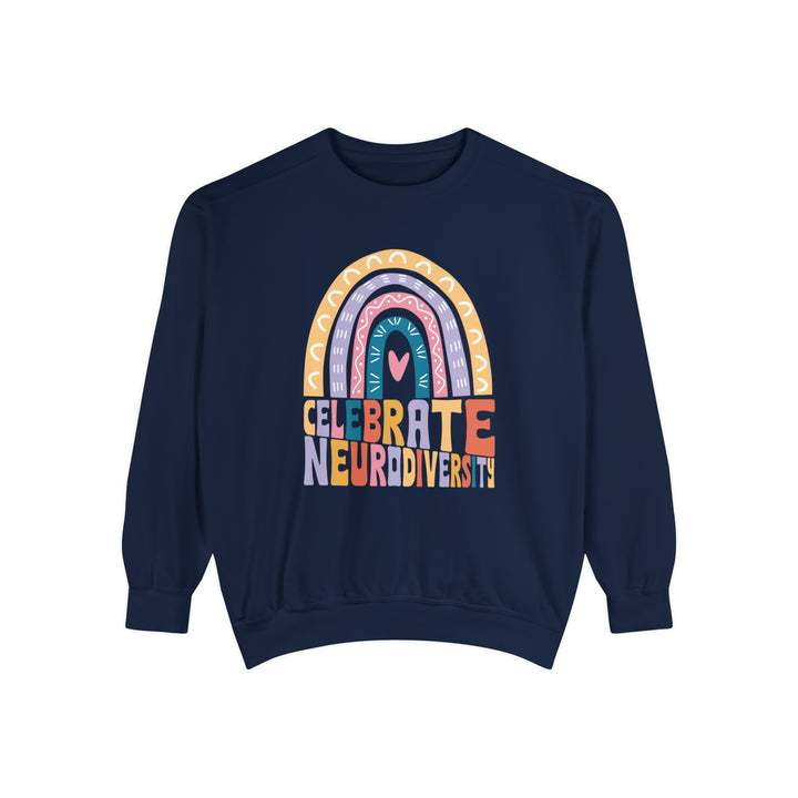 Comfort Colors Celebrate Neurodiversity Rainbow Sweatshirt