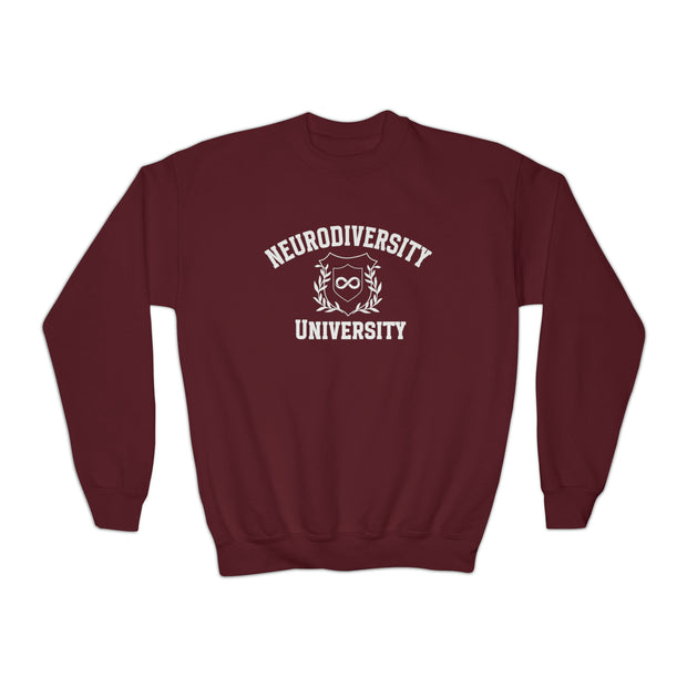 Kids Neurodiversity University Infinity Symbol Sweatshirt