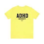 ADHD University Butterfly Symbol Navy Blue Text Tee