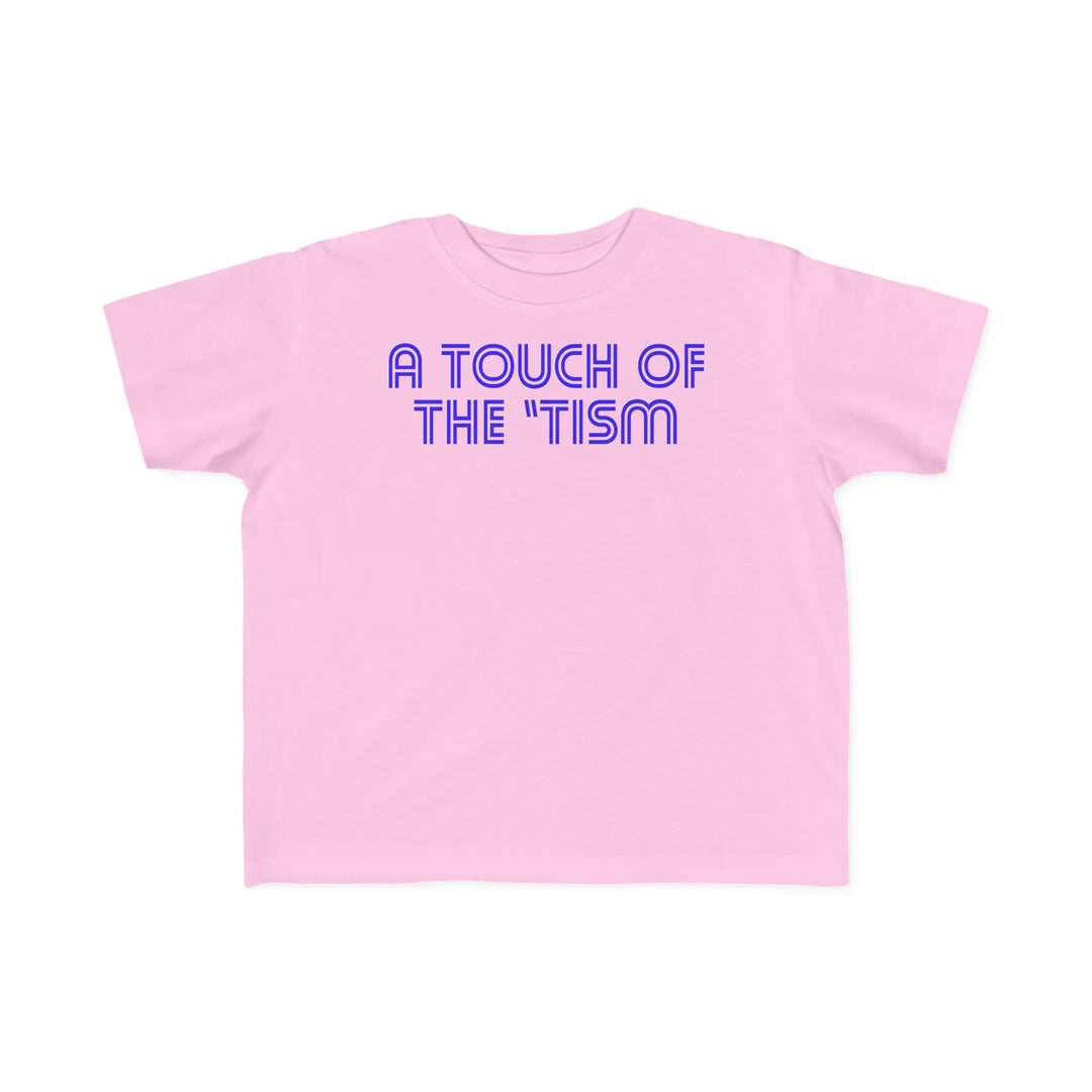 Toddler's Touch of the Tism Line Letters Tee