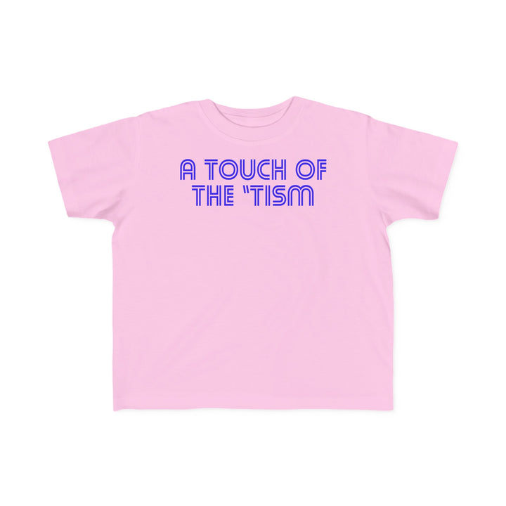 Toddler's Touch of the Tism Line Letters Tee