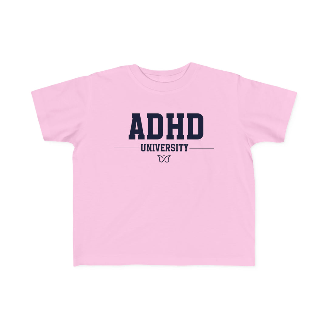 Toddler ADHD University Butterfly Symbol Tee