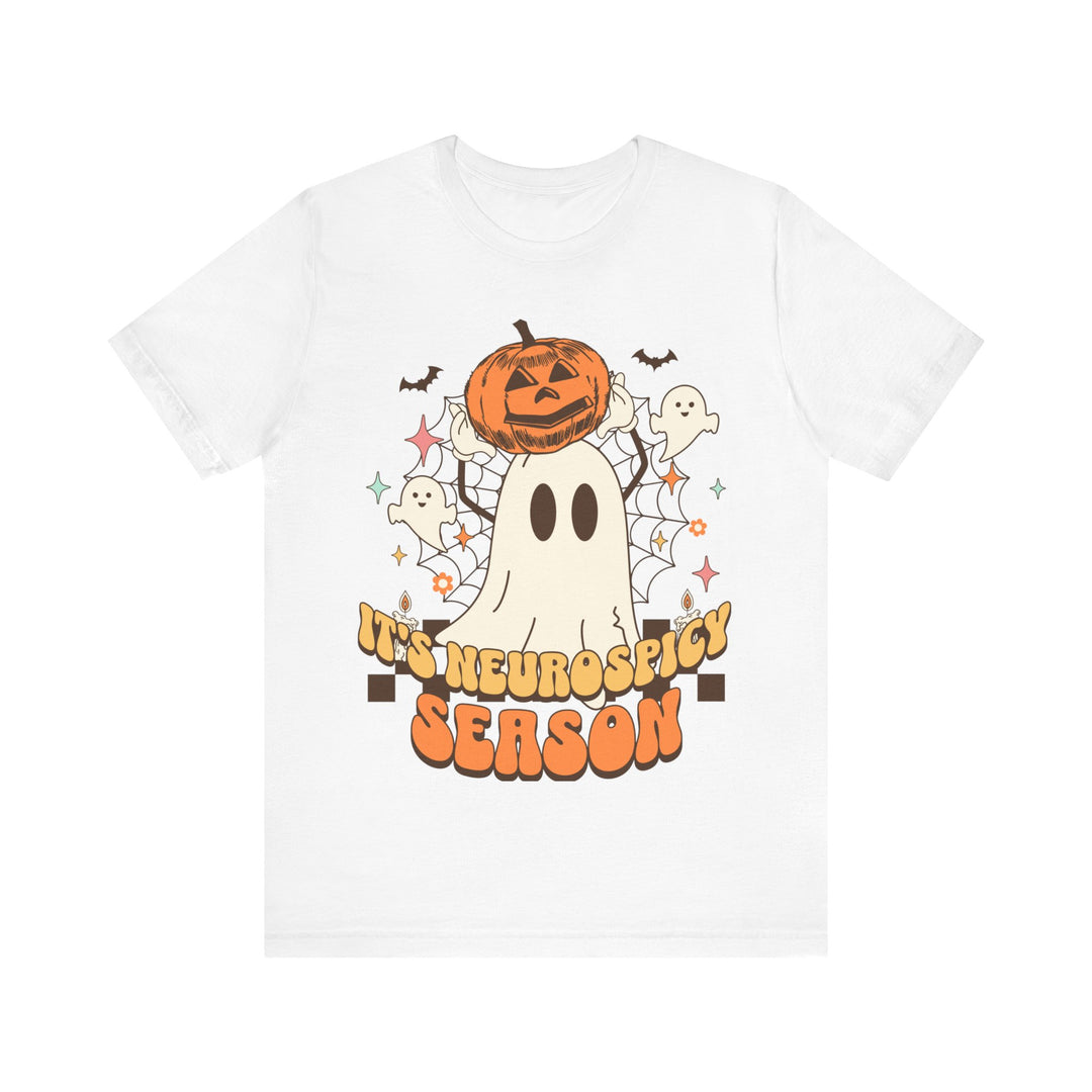 Adult Its Neurospicy Season Ghost and Pumpkin Tee