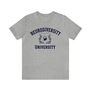 Neurodiversity University Beautiful Mind Navy Blue Text Tee