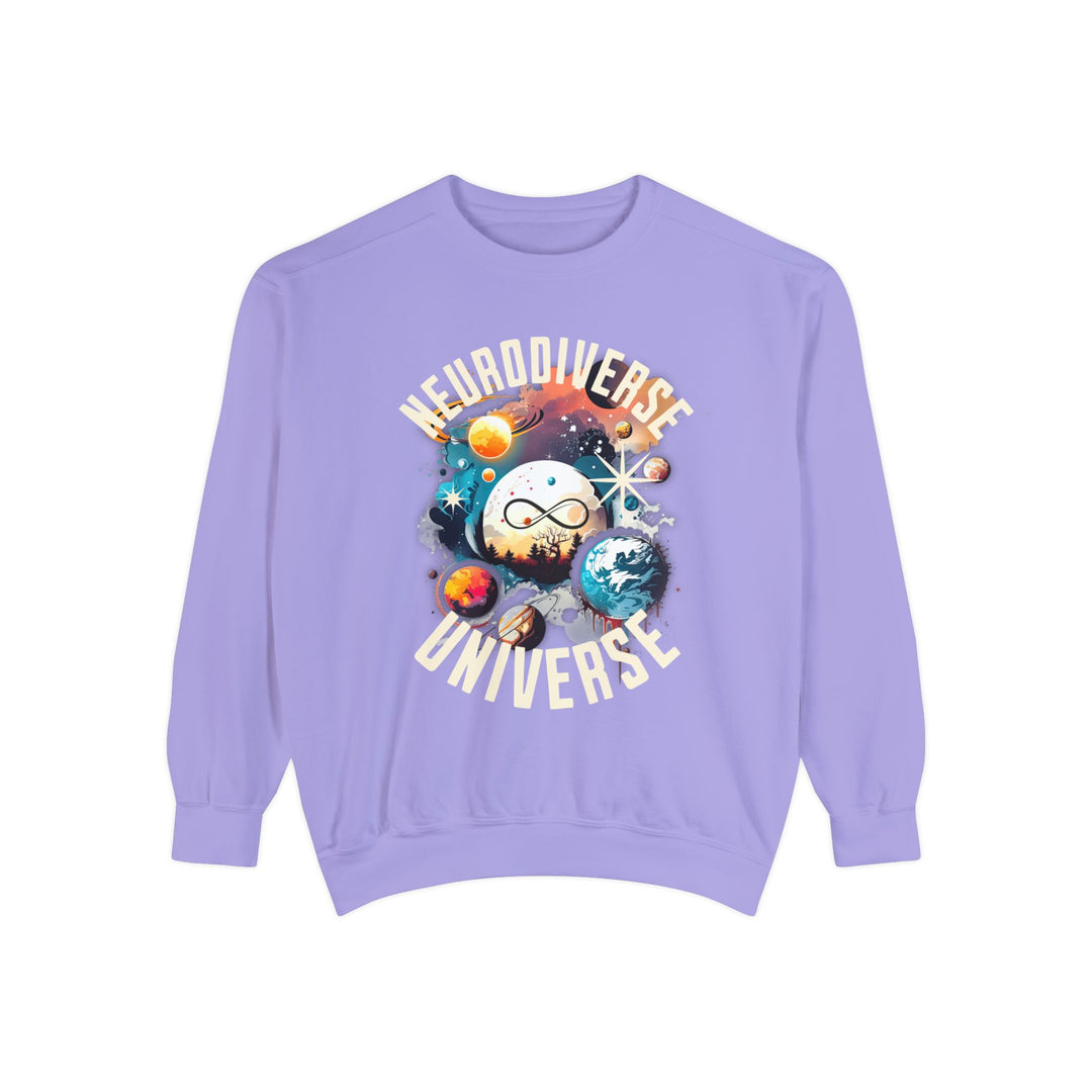 Adult Neurodiverse Universe Comfort Colors Sweatshirt