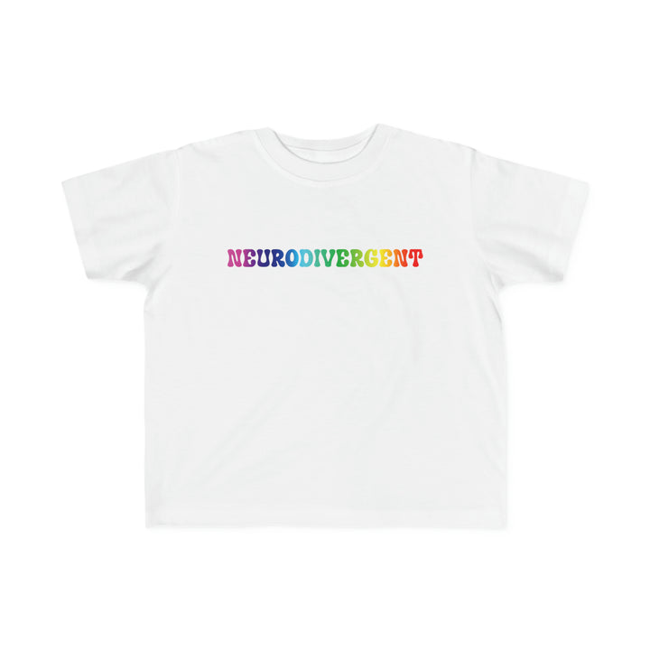 Toddler's Groovy Rainbow Neurodivergent Tee