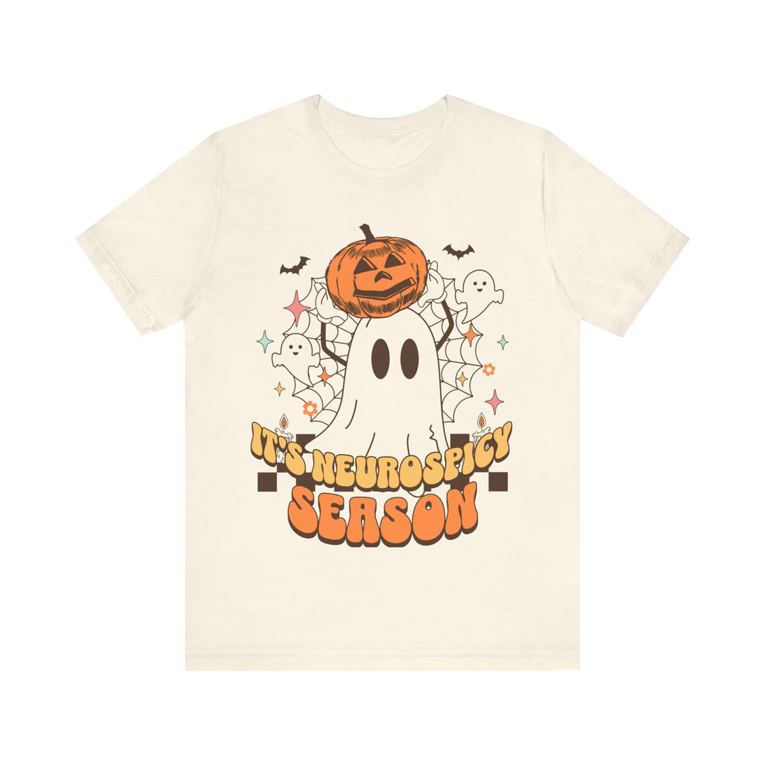 Adult Its Neurospicy Season Ghost and Pumpkin Tee