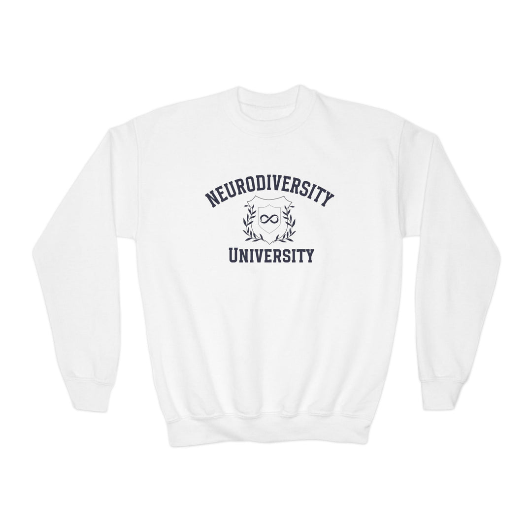 Kids Neurodiversity University Infinity Symbol Sweatshirt