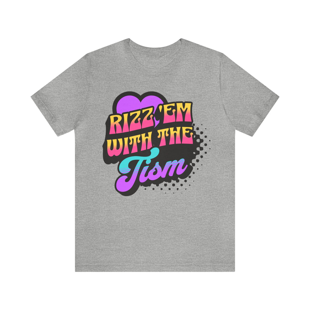 Adult Rizz 'Em With The Tism Purple Heart Tee