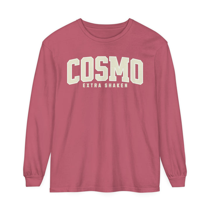 Cosmo Extra Shaken Garment-dyed Long Sleeve T-Shirt