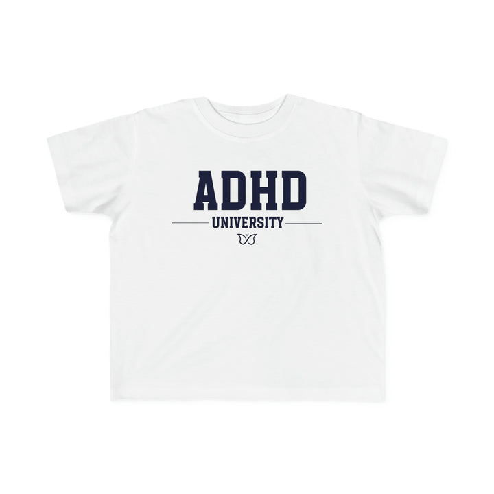 Toddler ADHD University Butterfly Symbol Tee