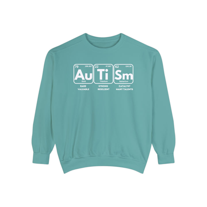 Adult Autism Elements Comfort Colors Sweatshirt