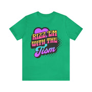 Rizz 'Em With The Tism Purple Heart Adult Tee