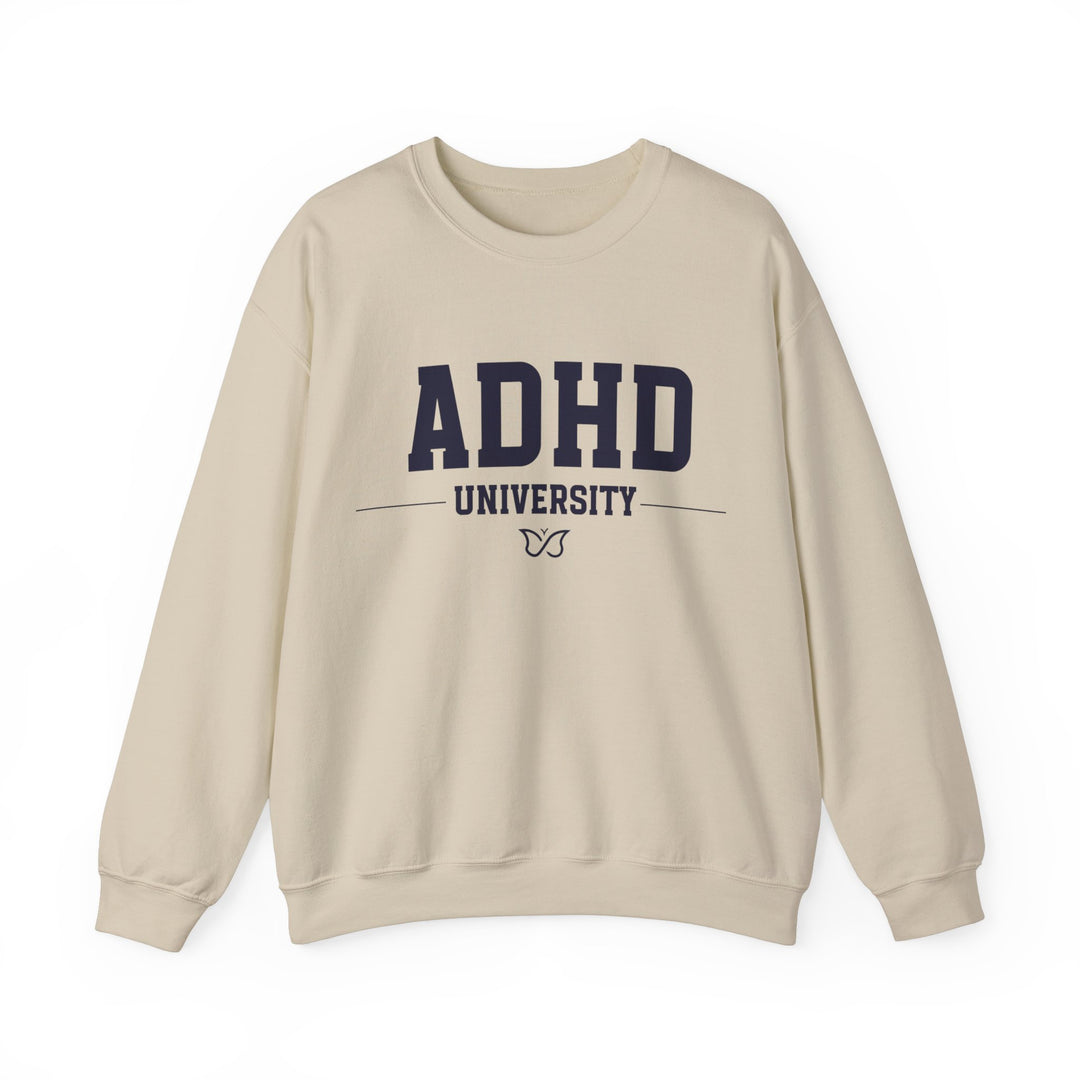 Adult ADHD University Butterfly Symbol Sweatshirt