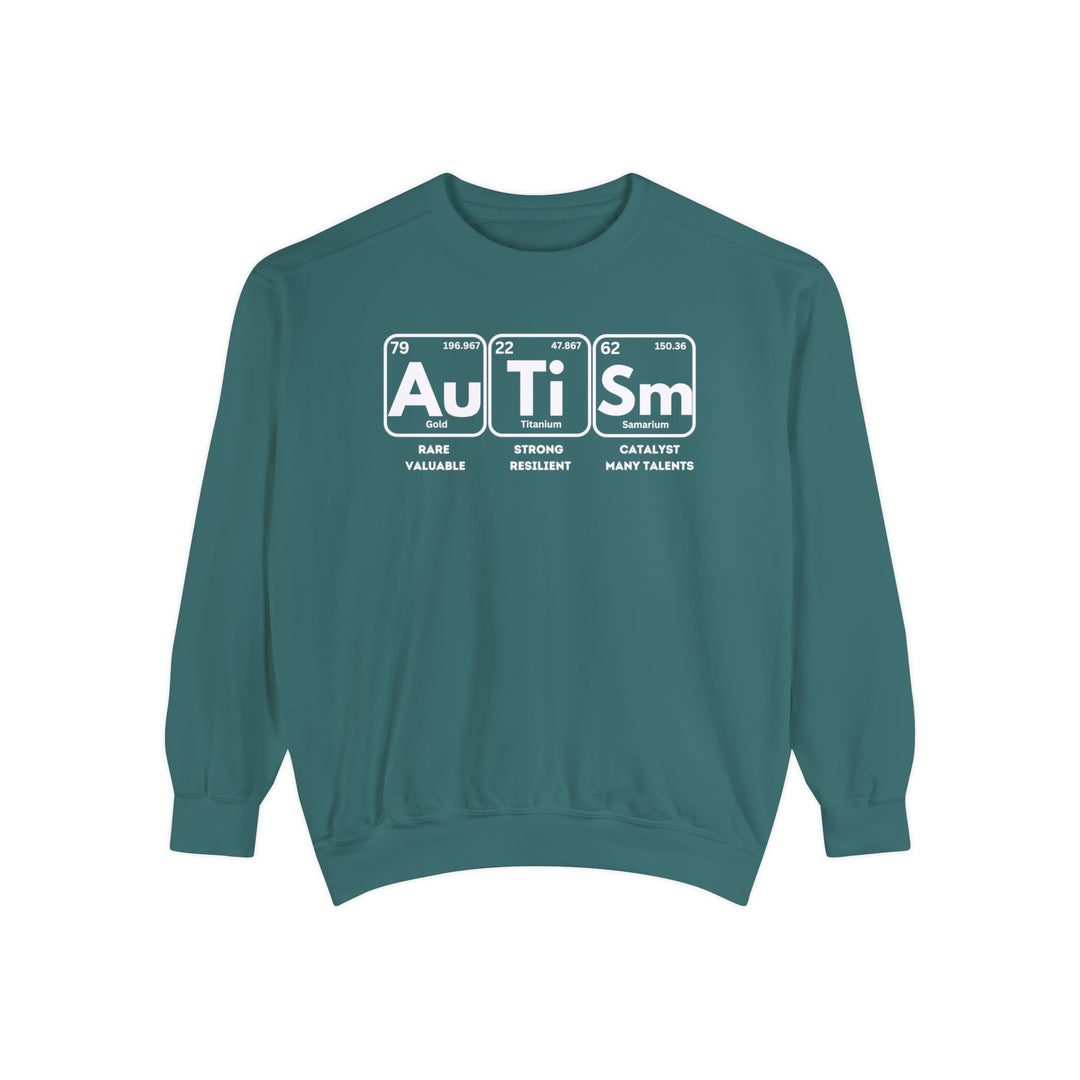 Adult Autism Elements Comfort Colors Sweatshirt