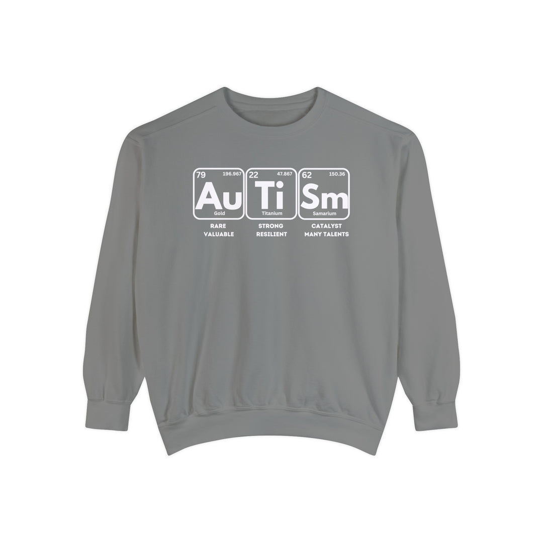 Adult Autism Elements Comfort Colors Sweatshirt