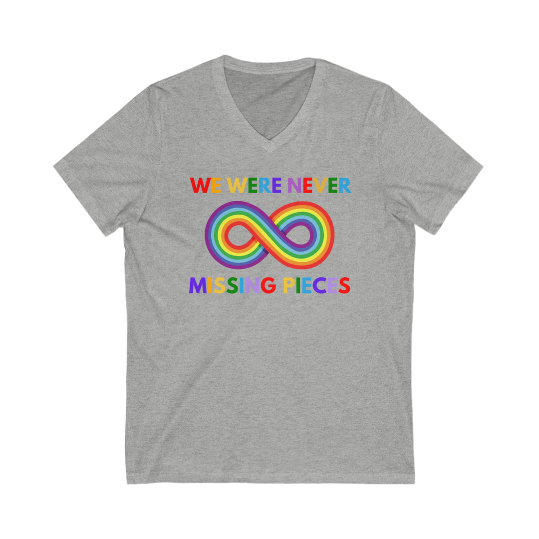 Adult Infinity Never Missing Pieces V-Neck Tee