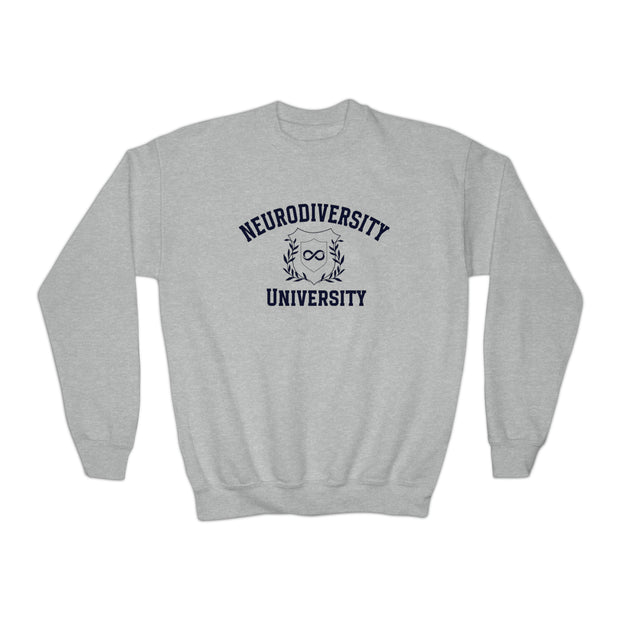 Kids Neurodiversity University Infinity Symbol Sweatshirt