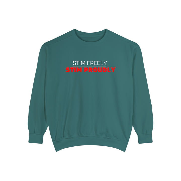 Comfort Colors Stim Freely Stim Proudly Sweatshirt