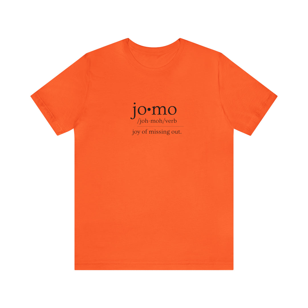 JOMO Tee Black Text