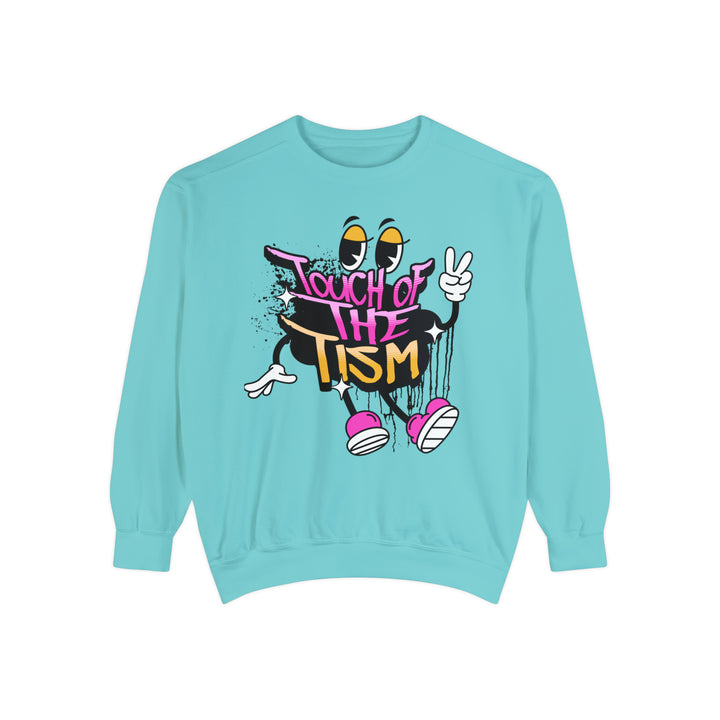 Adult Touch of the Tism Graffiti  Comfort Colors Sweatshirt