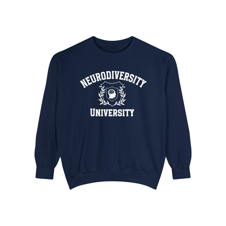 Adult Comfort Colors Neurodiversity University Beautiful Mind  Sweatshirt