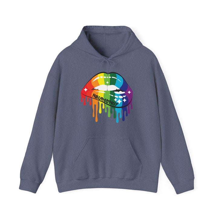 Neurospicy Rainbow Lips Hoodie