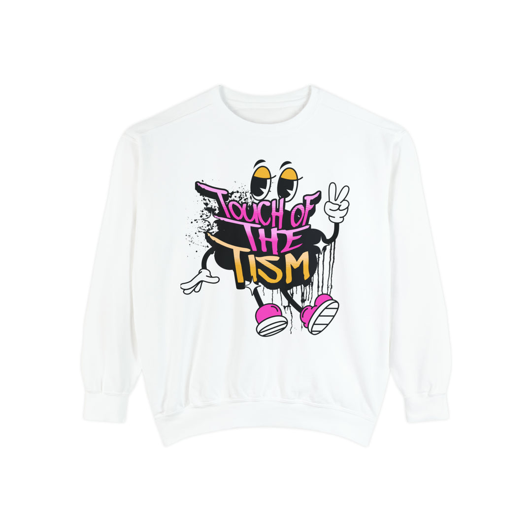 Adult Touch of the Tism Graffiti  Comfort Colors Sweatshirt